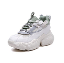 Load image into Gallery viewer, Cap Point green / 5 Mira Chunky Sneaker Height Increasing Breathable Mesh Platform Sneakers
