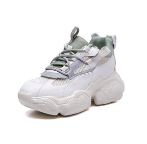 Cap Point green / 5 Mira Chunky Sneaker Height Increasing Breathable Mesh Platform Sneakers