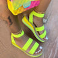 Cap Point green / 6 Women's Hemp Platform Summer Wedge Sandals