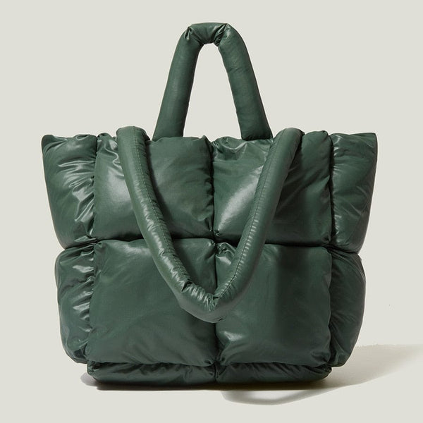 Cap Point green Allegra Fashion Large Tote Padded Designer Handbag