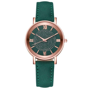 Cap Point Green Fashion Women's Luxury  Quartz Watch