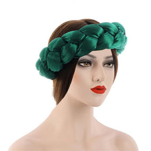 Load image into Gallery viewer, Cap Point green Fashionable Elastic Hair Band Turban
