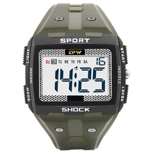 Load image into Gallery viewer, Cap Point green Multifunction Digital Men&#39;s Sports Watch
