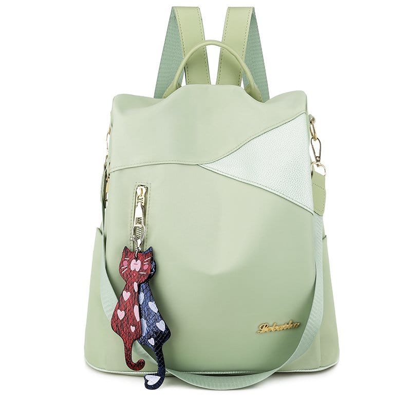 Cap Point Green / One size Denise Fashion Waterproof Oxford Shoulder Large Travel Backpack