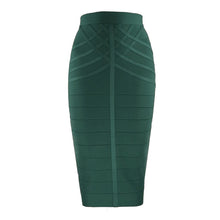 Load image into Gallery viewer, Cap Point Green / S Belline Bandage Vintage Summer Midi Skirt
