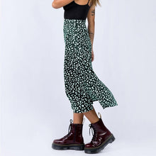 Charger l&#39;image dans la galerie, Cap Point green / S Casual Fashion Sexy Printed Chiffon Long Split Skirt

