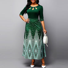 Load image into Gallery viewer, Cap Point Green / S Josianne Elegant Scoop Neck Scoop Neck Maxi Dress
