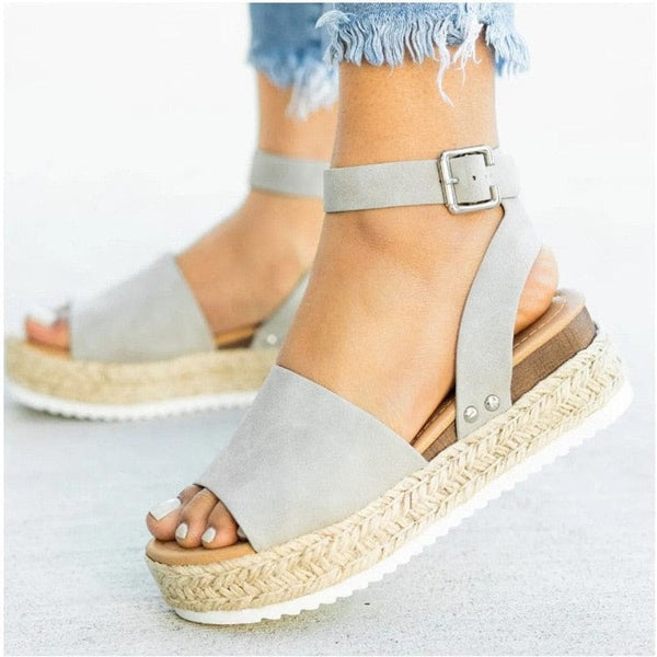 Cap Point Grey / 5 Olix Summer Shoes Flip Flop Wedges Platform Sandals