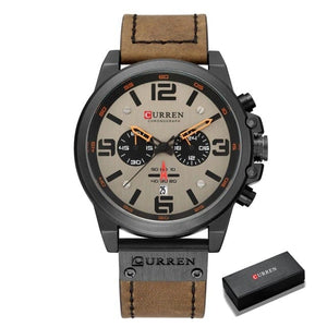Cap Point Grey Top Brand Luxury Waterproof Sport Wrist Watch Chronograph Mens Watch