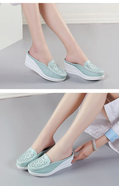 Cap Point Holande Elegant Wedge Flip Flops