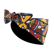 Load image into Gallery viewer, Cap Point Indian brown African Print Stretch Bandana
