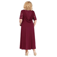 Load image into Gallery viewer, Cap Point Ines Clear Out Half Sleeve Plus Size Mother Of The Bride Dress
