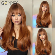 Load image into Gallery viewer, Cap Point J / One size fits all Amanda Long Straight Synthetic Wigs
