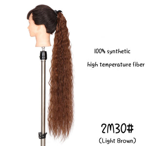 Cap Point J2-30 / 85CM Dina Synthetic Fiber Straight Hair Wigs With Ponytail Extensions