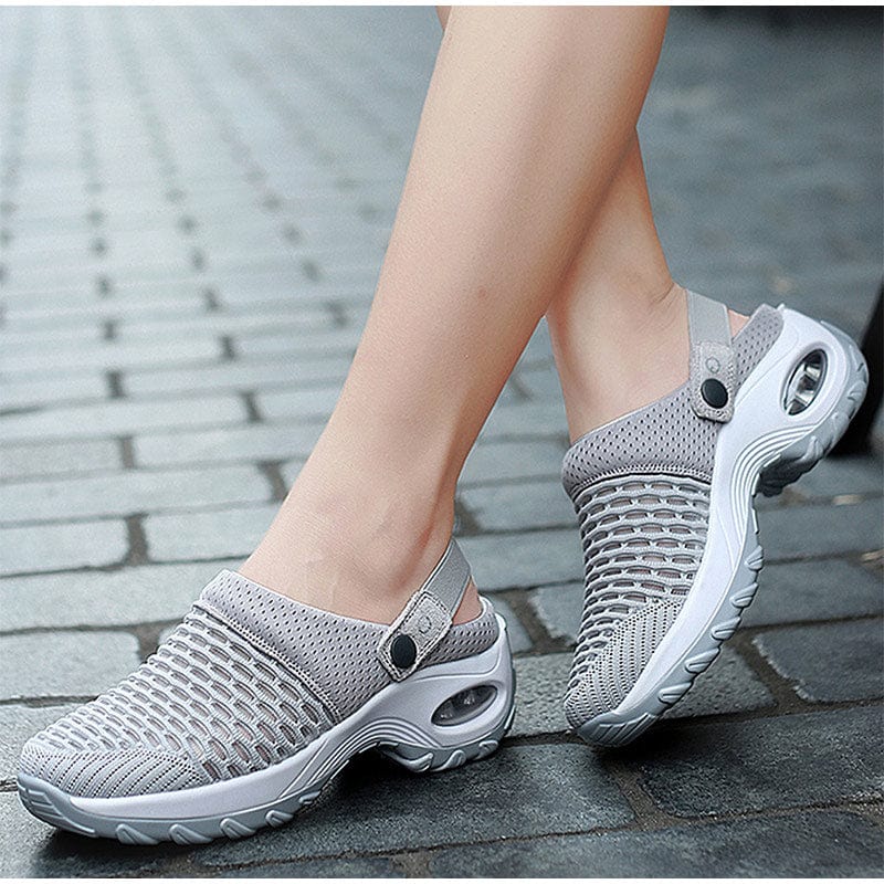 Cap Point Janice Comfort Women's Breathable Mesh Platform Summer Shoes