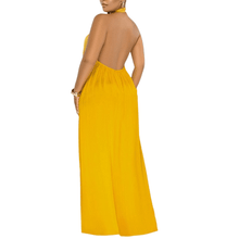 Load image into Gallery viewer, Cap Point Jessica Solid Color Halter Wide Leg Jumpsuit
