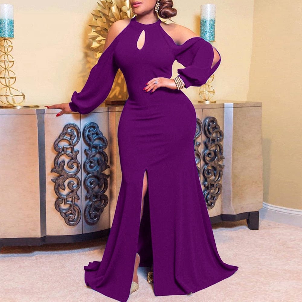 Cap Point Judith Amazing elegant off shoulder maxi dress