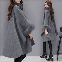 Load image into Gallery viewer, Cap Point Julienne Temperament Long-haired Woolen Winter Coat
