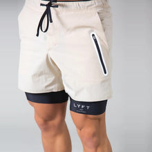 Load image into Gallery viewer, Cap Point Khaki / M Men 2 in 1 Running Short
