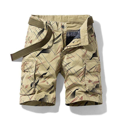 Cap Point Khaki stripes / 29 Men Cargo Camouflage Short