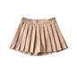Cap Point Khaki / XS Schomie Summer High Waist Pleated Tennis Mini Skirt