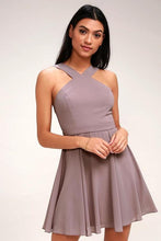 Load image into Gallery viewer, Cap Point Khaki / XS Summer Style Cute Women Sexy Halter Dress
