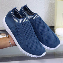 Load image into Gallery viewer, Cap Point lake blue / 5 Summer Slip on Soft Bottom Running Breathable Mesh Flat Sneakers
