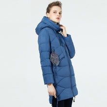 Load image into Gallery viewer, Cap Point Lake Blue / S Warm and deep winter parka with well-wrapped hood
