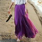 Cap Point Lavender / One size Prisca Boho Double Layer Chiffon Maxi Skirt