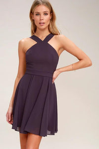 Cap Point Lavender / XS Summer Style Cute Women Sexy Halter Dress