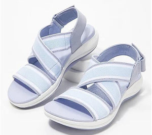 Cap Point light blue / 6 Women's Summer Open Toe Non-Slip Platform Sandals