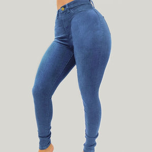 Cap Point light blue / XL Street Fashion High Waisted Skinny Denim Jeans
