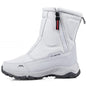 Cap Point light grey / 5.5 Men's Hiking Snow Boots with Warm Velor Side Zipper