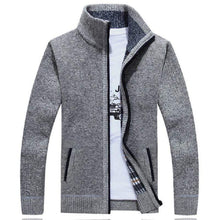 Load image into Gallery viewer, Cap Point Light Grey / M Men&#39;s Knitted Sweater Coat
