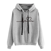 Load image into Gallery viewer, Cap Point Light Grey / S Melanie Spring Winter Long Sleeve Pullover Hoodies
