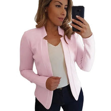Load image into Gallery viewer, Cap Point Light Pink / S Elegant Long Sleeve Blazer for Office Ladies
