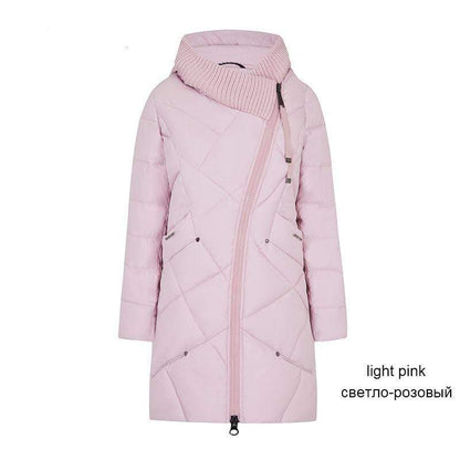 Cap Point Light Pink / S Winter Brand Thick Winter Organic Hooded Parka Coat