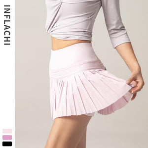 Cap Point Light Pink / XS Serena High Waist Athletic Running Tennis Golf Fitness Women Short Skirt