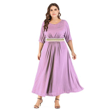 Load image into Gallery viewer, Cap Point Light purple / XL Schomie Plus Size Formal Party Maxi Dress
