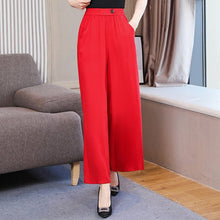 Load image into Gallery viewer, Cap Point Light red / XL Michaeli Plaid Loose High Waist Ankle-Length Wide Leg Pants
