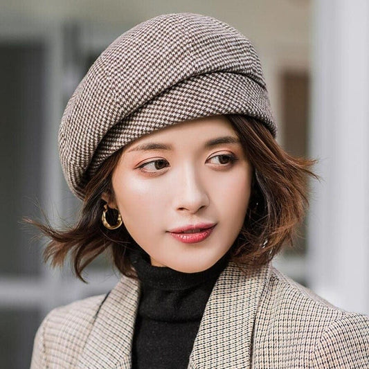 Cap Point Lovely English Student Painter Lattice Beret