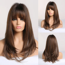 Load image into Gallery viewer, Cap Point M / One size fits all Amanda Long Straight Synthetic Wigs
