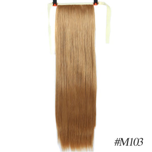 Cap Point M103 / 85CM Dina Synthetic Fiber Straight Hair Wigs With Ponytail Extensions