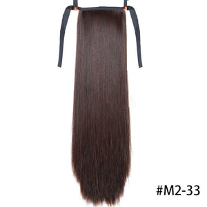 Cap Point M2-33 / 85CM Dina Synthetic Fiber Straight Hair Wigs With Ponytail Extensions