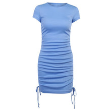 Load image into Gallery viewer, Cap Point Malia Summer Short sleeve  Bodycon Stretch Mini Dress
