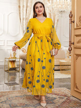 Load image into Gallery viewer, Cap Point Maranatha Plus Size Chic Elegant Long Sleeve Party Evening Wedding Maxi Dress
