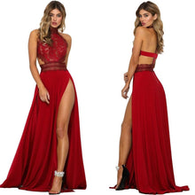 Load image into Gallery viewer, Cap Point Maria Evening Long  Sleeveless Backless High Split Party Dress
