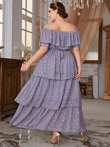 Cap Point Marianne Plus Size Long Chic Elegant Evening Party Festival Dress