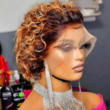 Load image into Gallery viewer, Cap Point Maribelle Pixie Cut curl Short Bob Human Hair Lace Wig
