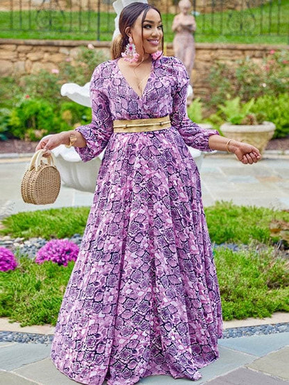 Cap Point Marlene Dashiki Elegant Maxi Dress